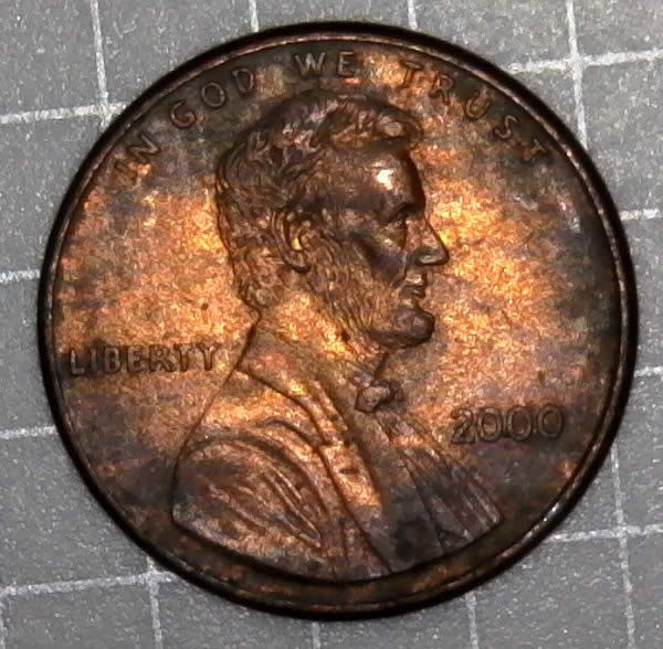 2000-P-Lincoln-Memorial-Cent-Wide-AM-Found-In-Circulated-Bankroll-Type-2